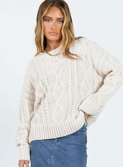 Anaya Oversized Sweater Beige