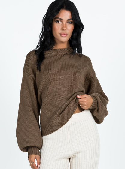 Harmony Sweater Dark Brown