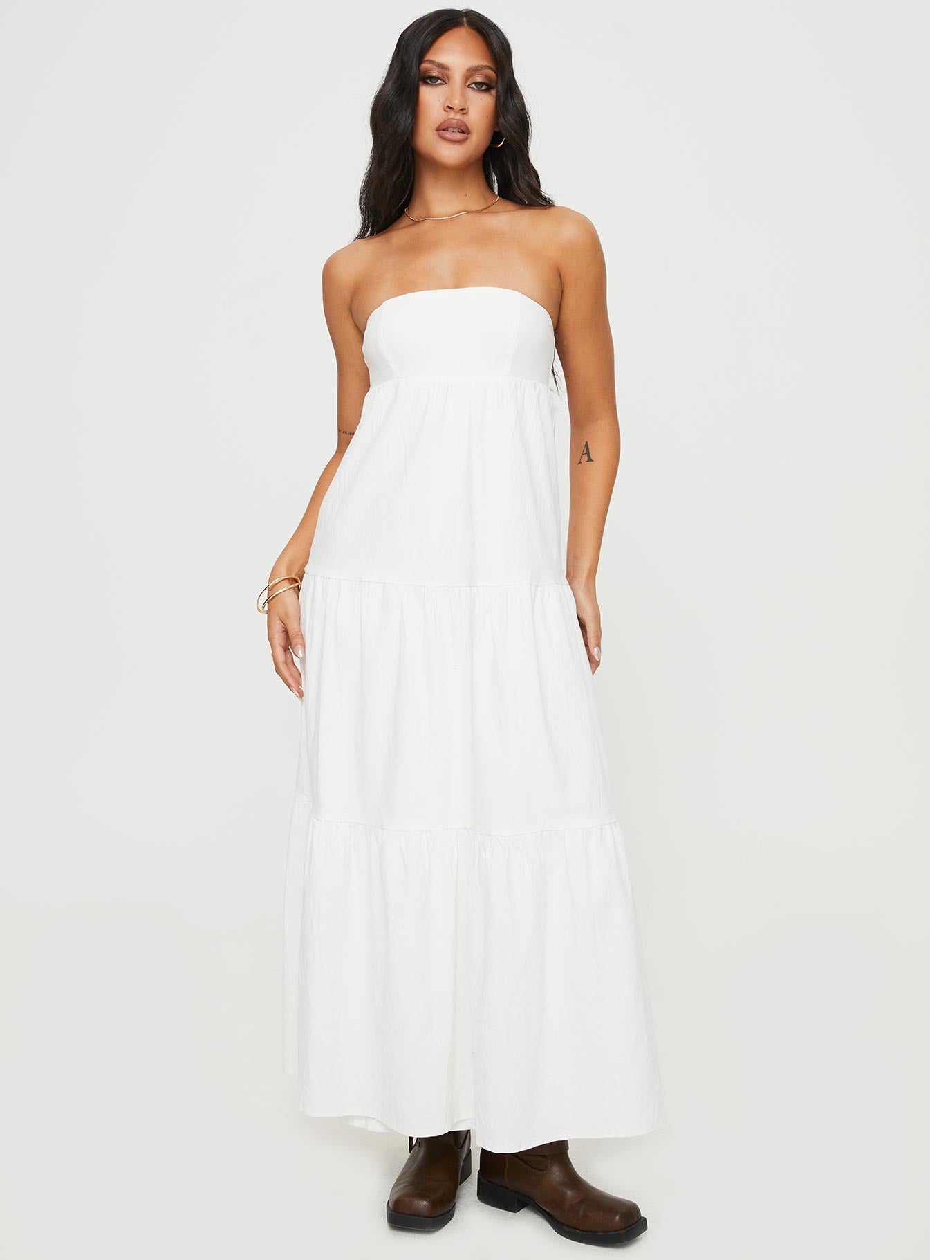 Osment Maxi Dress White