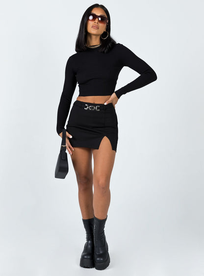 Arthur Long Sleeve Top Black