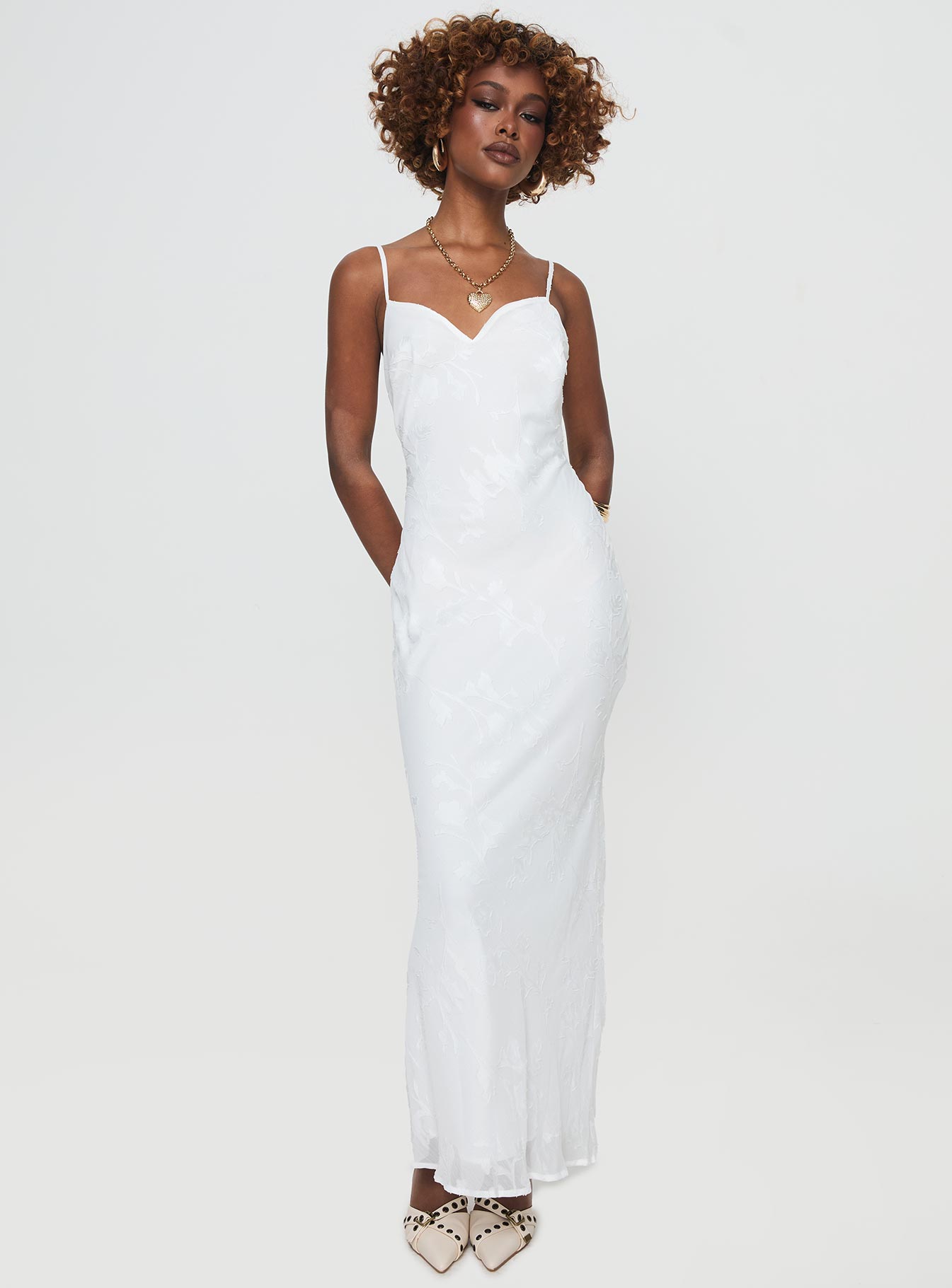 Naeema Maxi Dress White