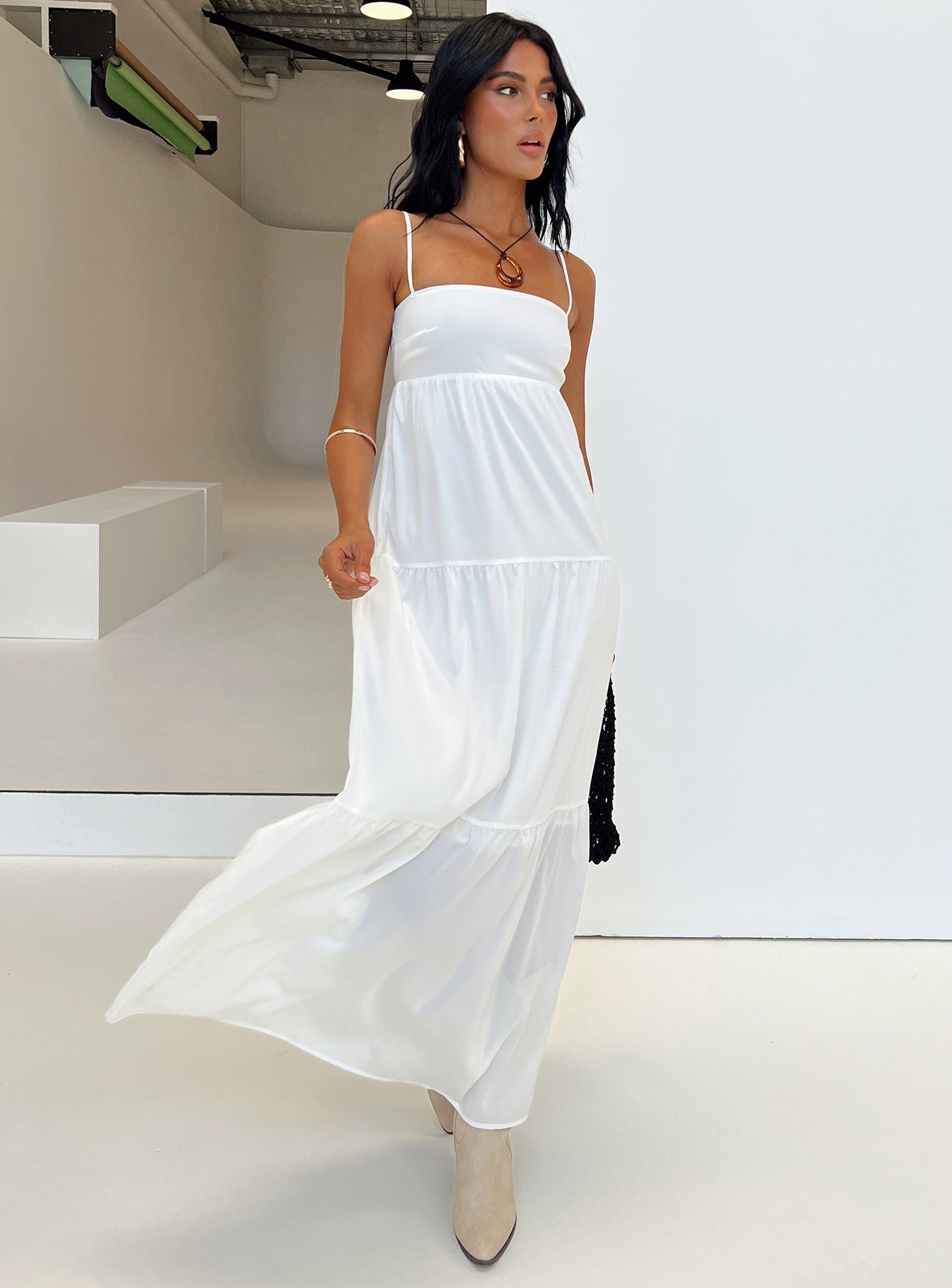 Warrego Maxi Dress White