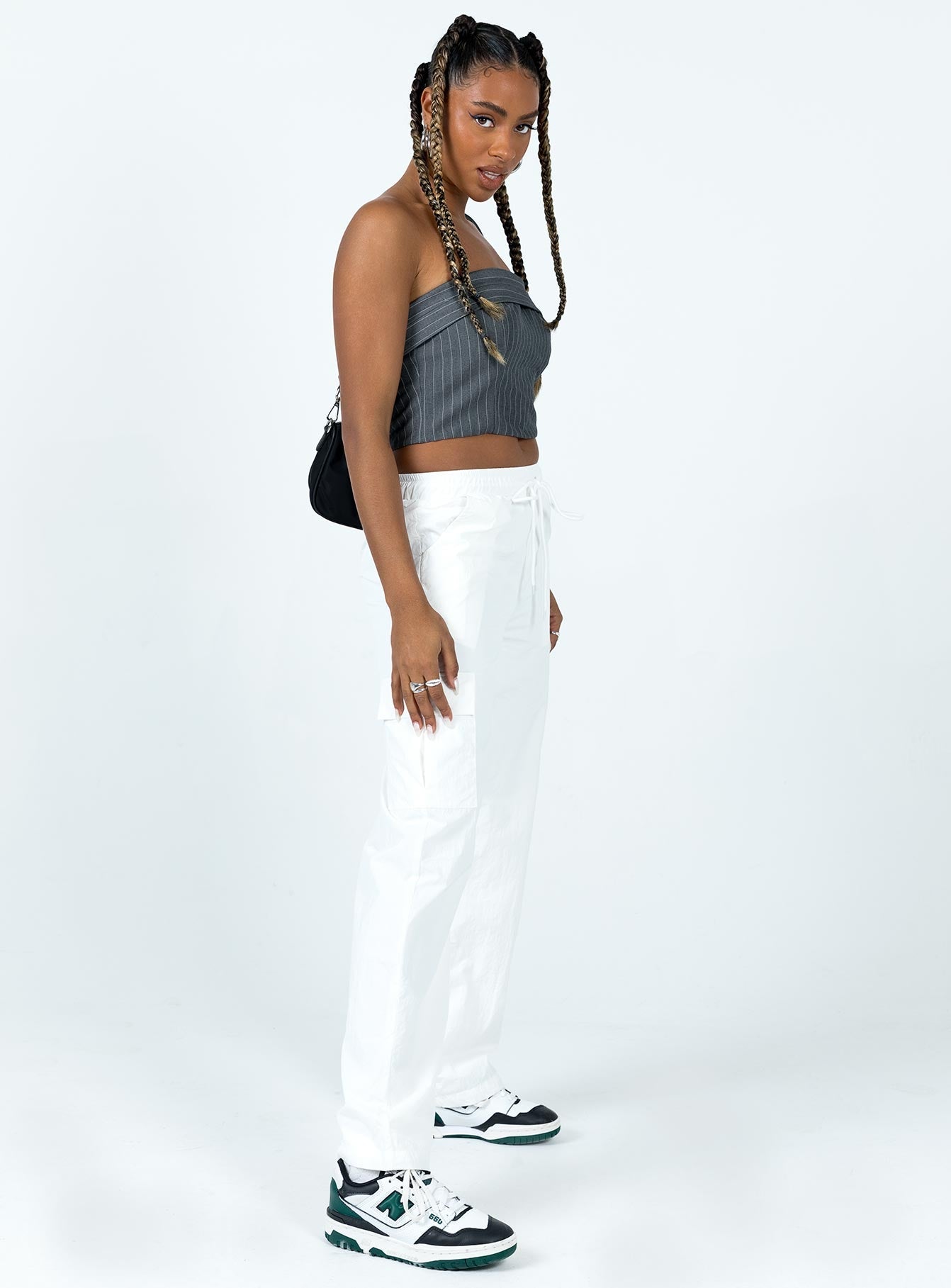 Flossie Parachute Pants White