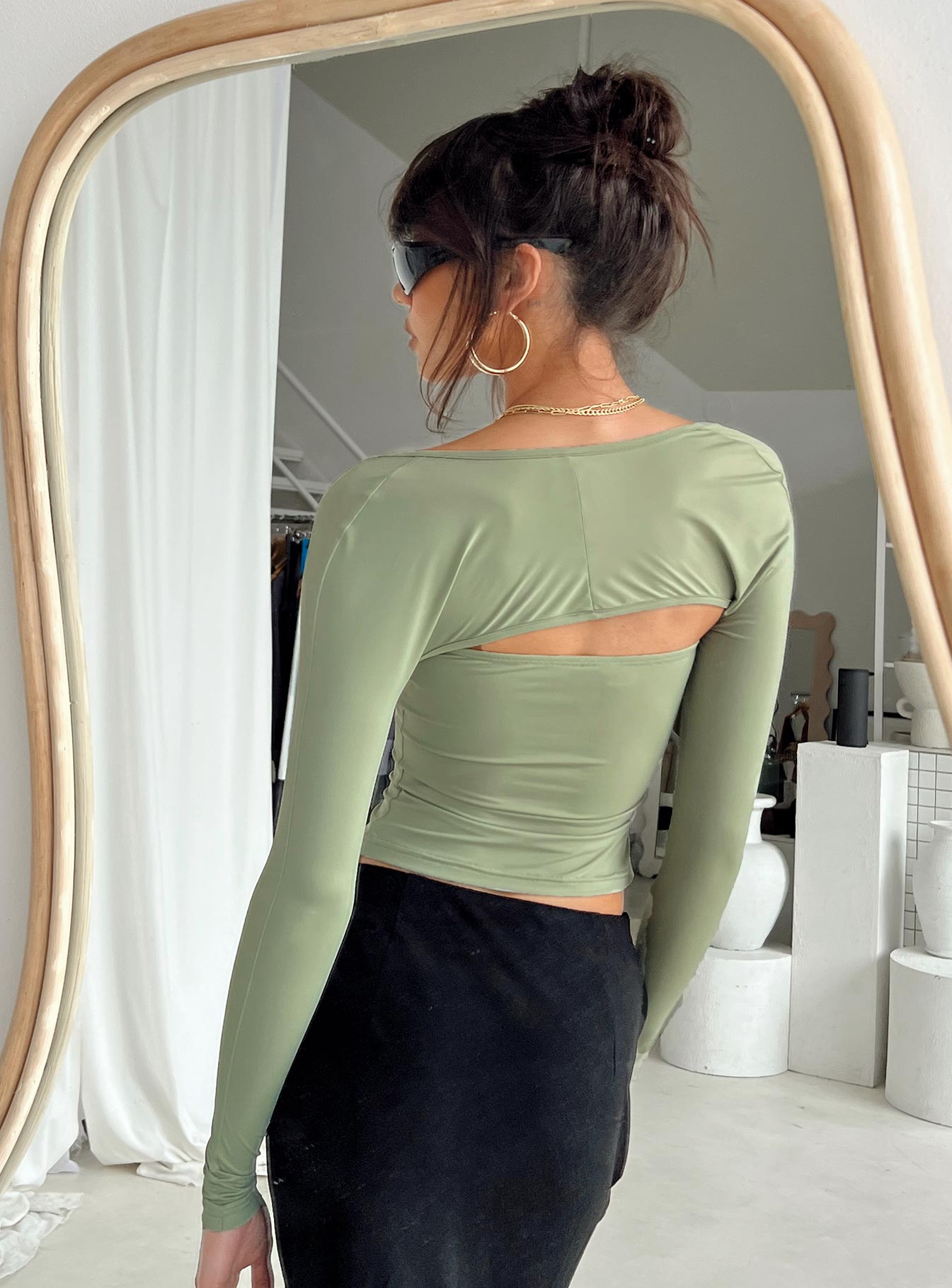 Moran Two Piece Bolero Top Sage