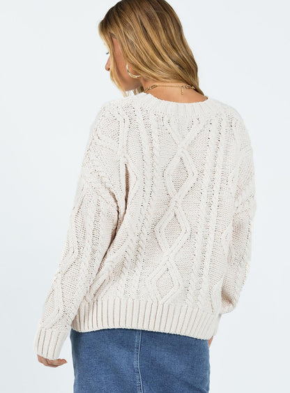 Anaya Oversized Sweater Beige