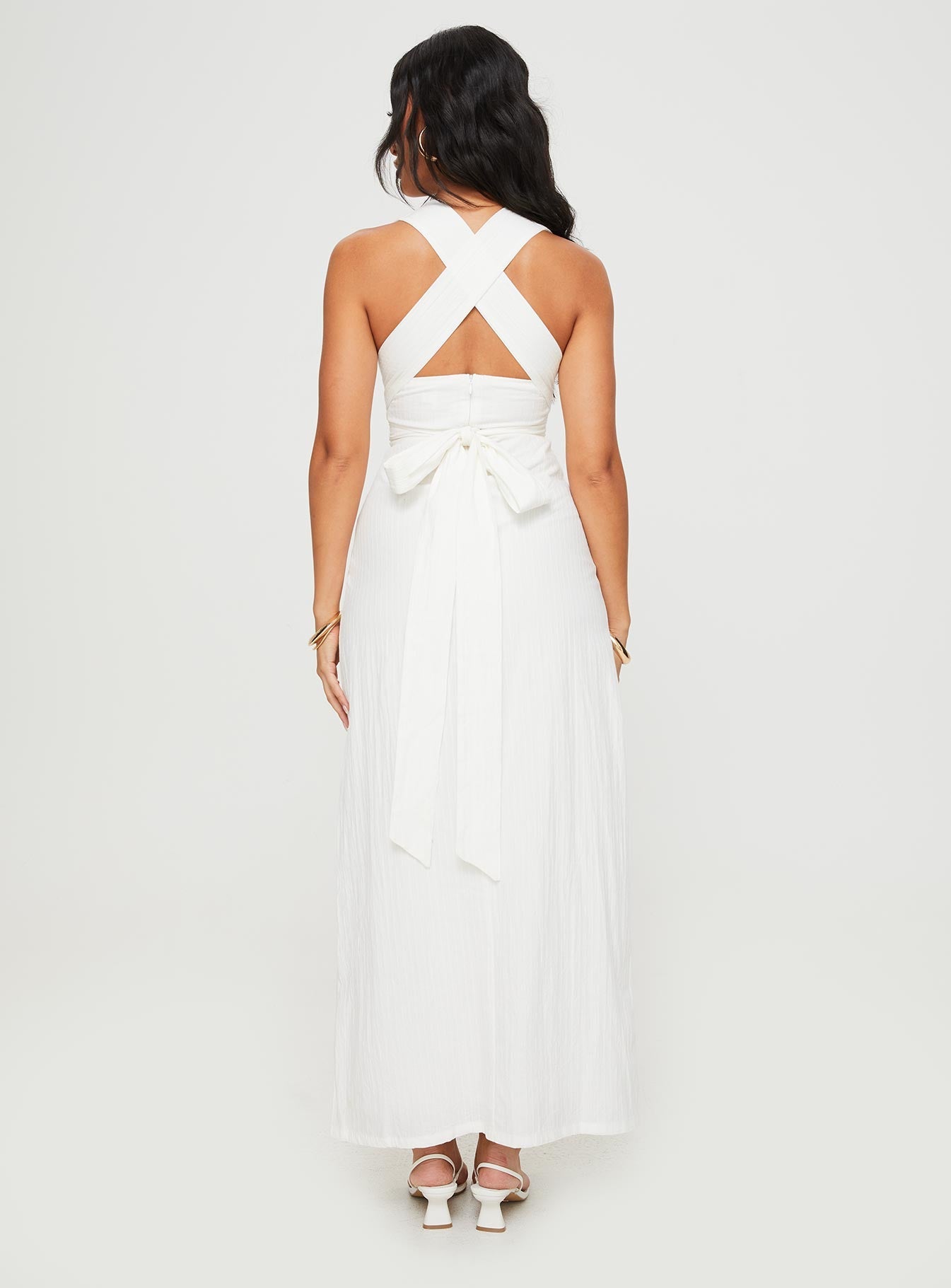 Alsace Maxi Dress White