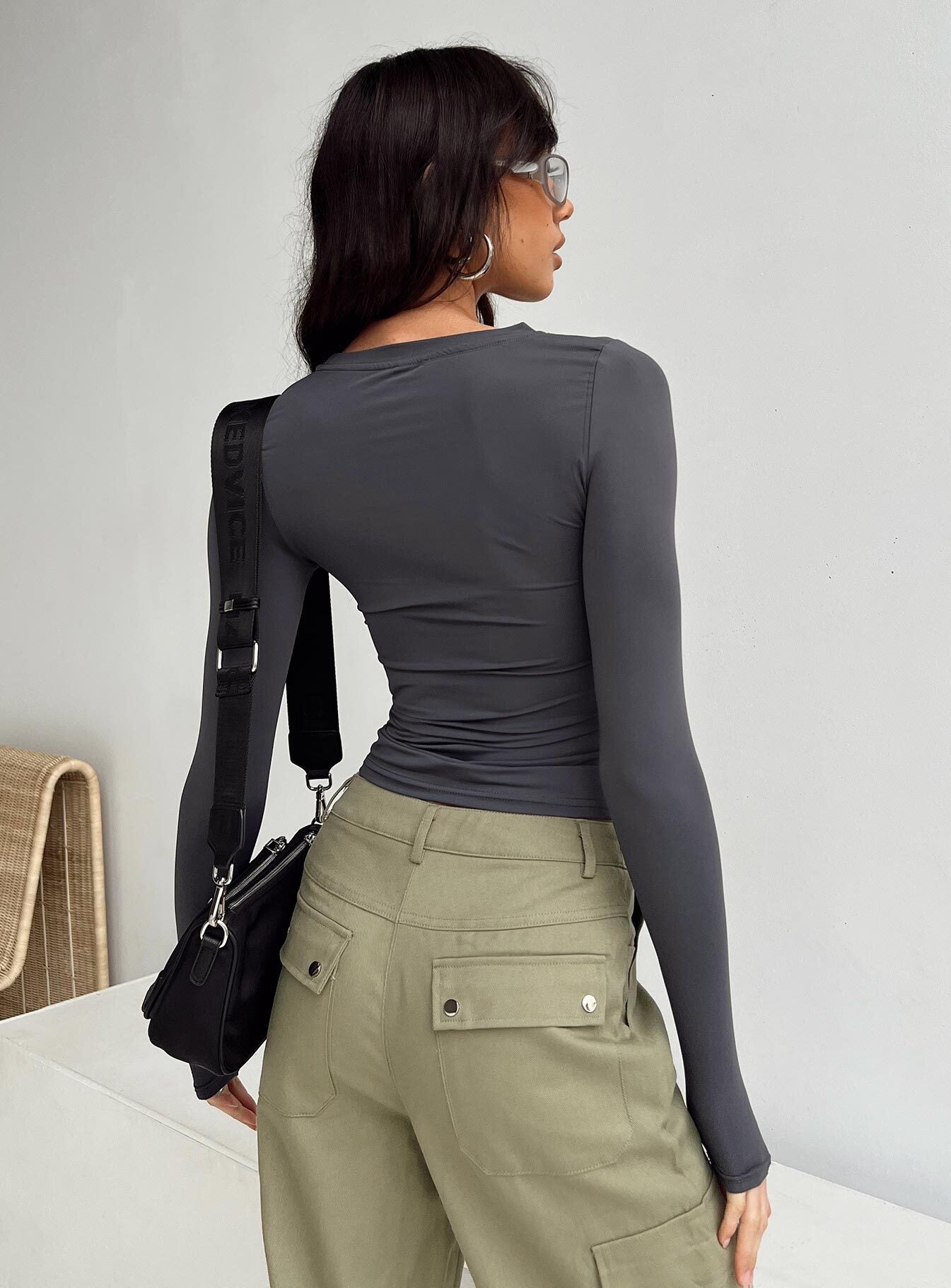 Arnim Long Sleeve Top Grey