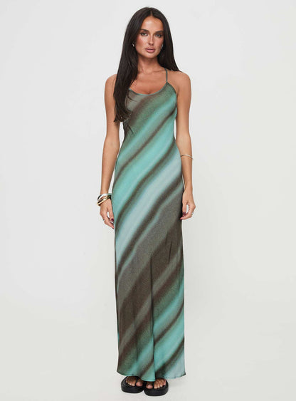 Otillie Maxi Dress Blue Multi