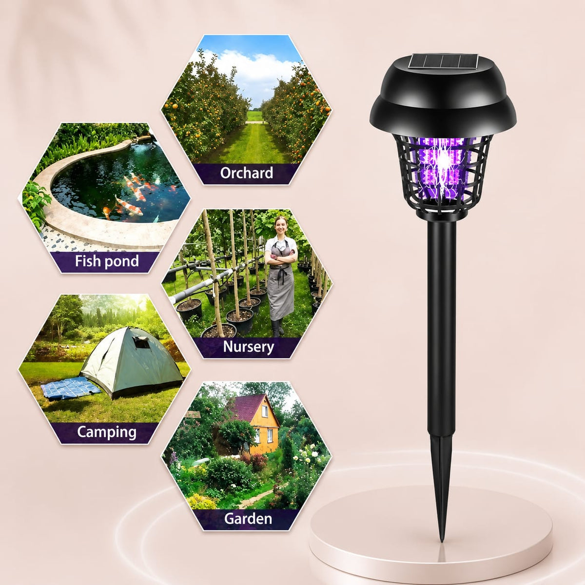 solar-powered bug zappers