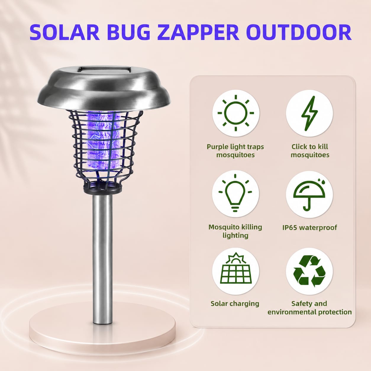 solar-powered bug zappers