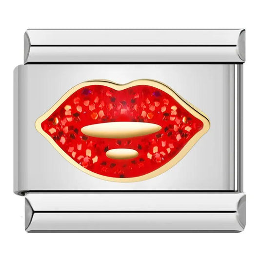 Luscious Glitter Mouth, on Silver